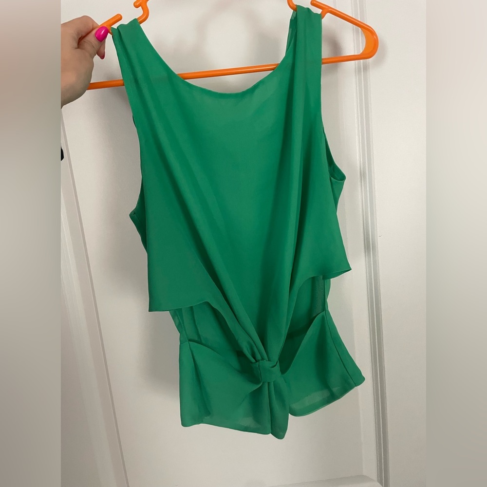 Cutout Kelly green top Small